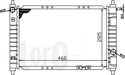 ABAKUS 011-017-0007 - Радіатор, охолодження двигуна autocars.com.ua