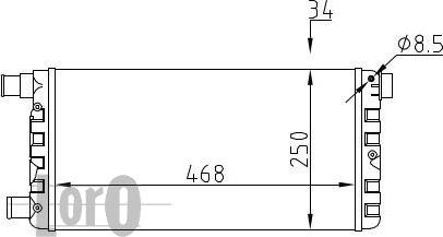 ABAKUS 016-017-0001 - Радиатор, охлаждение двигателя avtokuzovplus.com.ua