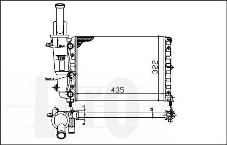 ABAKUS 016-017-0005 - Радіатор, охолодження двигуна autocars.com.ua