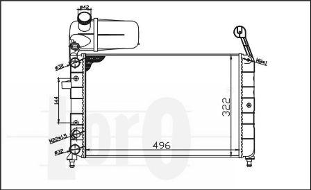 ABAKUS 016-017-0006 - Радіатор, охолодження двигуна autocars.com.ua