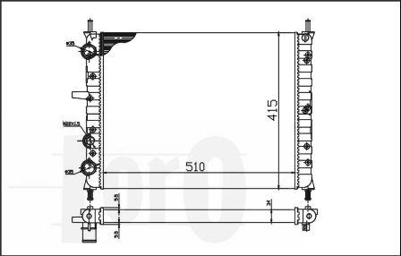 ABAKUS 016-017-0017 - Радіатор, охолодження двигуна autocars.com.ua