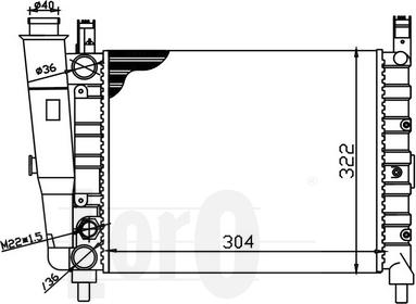 ABAKUS 016-017-0048 - Радиатор, охлаждение двигателя avtokuzovplus.com.ua