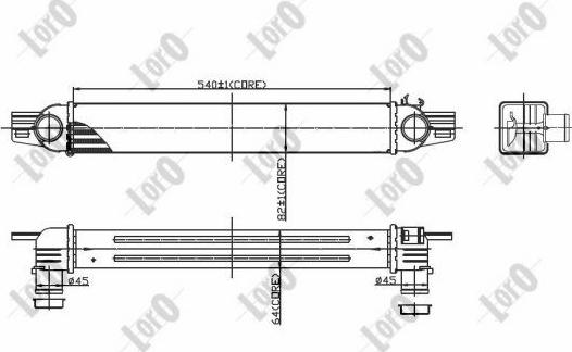 ABAKUS 016-018-0005 - Интеркулер autocars.com.ua