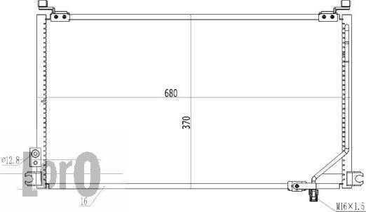 ABAKUS 017-016-0004 - Конденсатор, кондиціонер autocars.com.ua