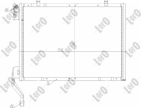 ABAKUS 017-016-0038 - Конденсатор, кондиціонер autocars.com.ua