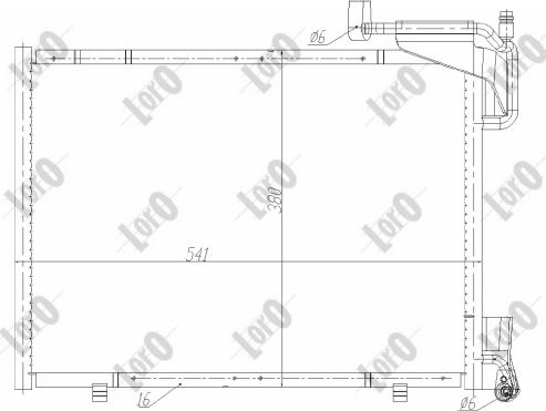 ABAKUS 017-016-0039 - Конденсатор, кондиціонер autocars.com.ua