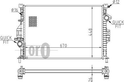 ABAKUS 017-017-0049-B - Радиатор, охлаждение двигателя avtokuzovplus.com.ua