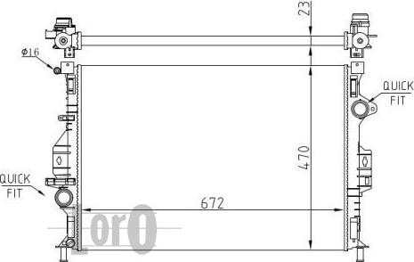 ABAKUS 017-017-0050 - Радіатор, охолодження двигуна autocars.com.ua