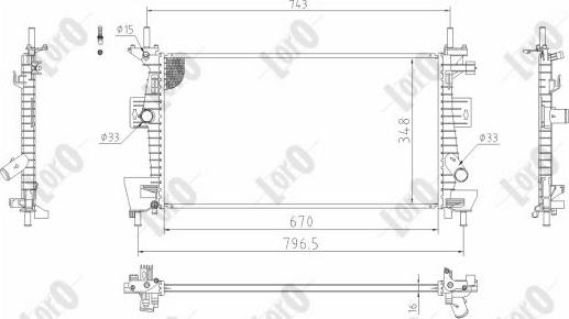 ABAKUS 017-017-0056-B - Радиатор, охлаждение двигателя avtokuzovplus.com.ua