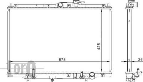 ABAKUS 018-017-0004 - Радіатор, охолодження двигуна autocars.com.ua