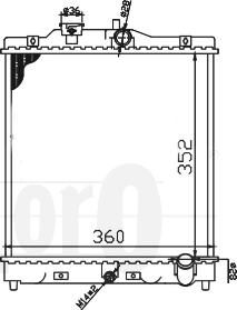 ABAKUS 018-017-0008 - Радіатор, охолодження двигуна autocars.com.ua