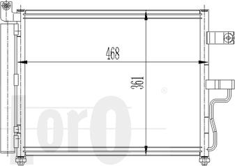 ABAKUS 019-016-0006 - Конденсатор, кондиціонер autocars.com.ua