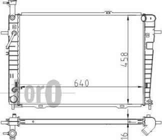 ABAKUS 019-017-0014 - Радіатор, охолодження двигуна autocars.com.ua