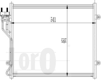 ABAKUS 023-016-0005 - Конденсатор, кондиціонер autocars.com.ua