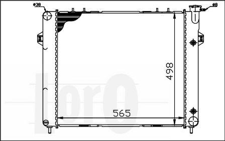 ABAKUS 023-017-0001-B - Радіатор, охолодження двигуна autocars.com.ua