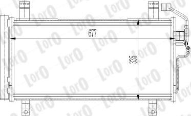 ABAKUS 030-016-0021 - Конденсатор, кондиціонер autocars.com.ua