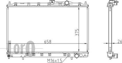 ABAKUS 033-017-0020 - Радіатор, охолодження двигуна autocars.com.ua