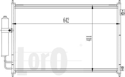 ABAKUS 035-016-0025 - Конденсатор, кондиціонер autocars.com.ua