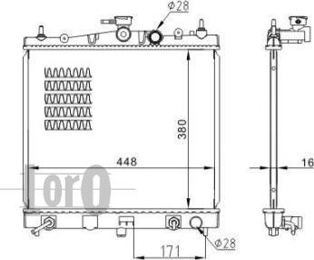 ABAKUS 035-017-0018-B - Радиатор, охлаждение двигателя avtokuzovplus.com.ua