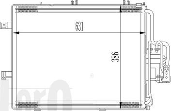 ABAKUS 037-016-0010 - Конденсатор кондиционера avtokuzovplus.com.ua