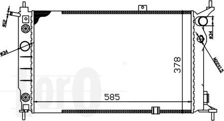 ABAKUS 037-017-0007 - Радіатор, охолодження двигуна autocars.com.ua