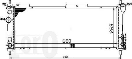 ABAKUS 037-017-0012 - Радіатор, охолодження двигуна autocars.com.ua