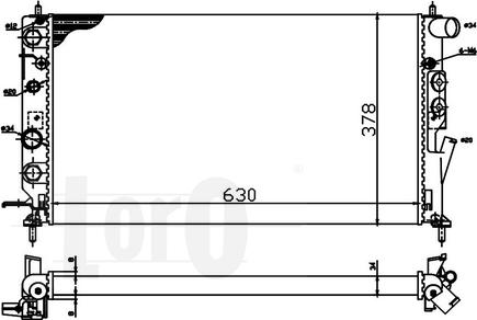 ABAKUS 037-017-0040 - Радиатор, охлаждение двигателя avtokuzovplus.com.ua