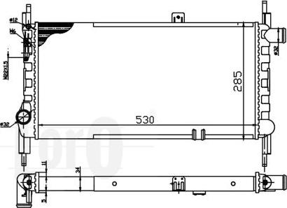 ABAKUS 037-017-0068 - Радіатор, охолодження двигуна autocars.com.ua