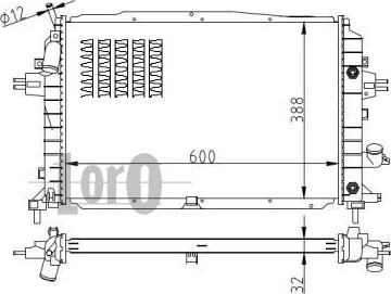 ABAKUS 037-017-0088-B - Радіатор, охолодження двигуна autocars.com.ua