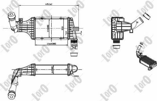 ABAKUS 037-018-0016 - Интеркулер autocars.com.ua