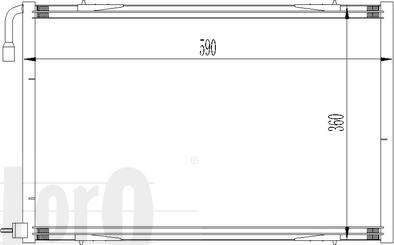 ABAKUS 038-016-0011 - Конденсатор, кондиціонер autocars.com.ua