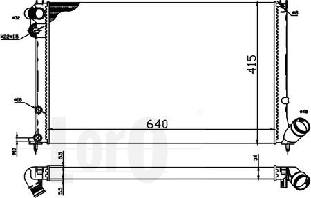 ABAKUS 038-017-0022 - Радиатор, охлаждение двигателя avtokuzovplus.com.ua