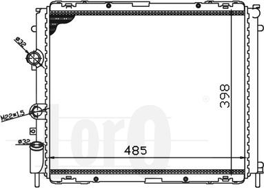 ABAKUS 042-017-0004 - Радіатор, охолодження двигуна autocars.com.ua