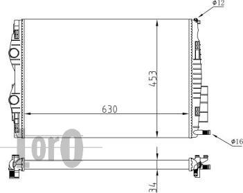 ABAKUS 042-017-0062 - Радіатор, охолодження двигуна autocars.com.ua