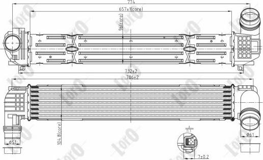 ABAKUS 042-018-0006 - Интеркулер autocars.com.ua