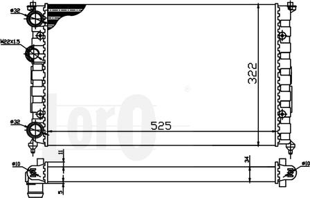 ABAKUS 046-017-0005 - Радиатор, охлаждение двигателя avtokuzovplus.com.ua