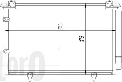 ABAKUS 051-016-0024 - Конденсатор, кондиціонер autocars.com.ua