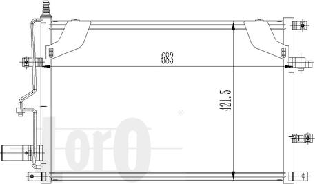 ABAKUS 052-016-0004 - Конденсатор, кондиціонер autocars.com.ua