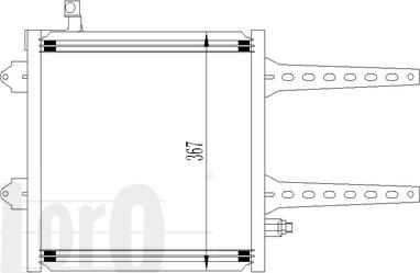 ABAKUS 053-016-0005 - Конденсатор кондиционера avtokuzovplus.com.ua