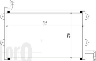 ABAKUS 053-016-0027 - Конденсатор, кондиціонер autocars.com.ua