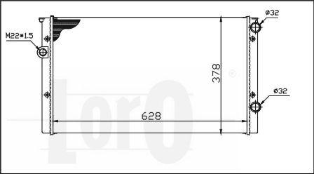 ABAKUS 053-017-0006 - Радіатор, охолодження двигуна autocars.com.ua