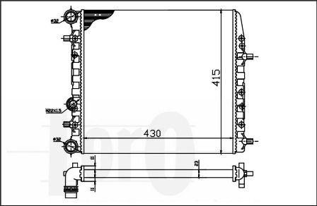 ABAKUS 053-017-0039 - Радиатор, охлаждение двигателя avtokuzovplus.com.ua