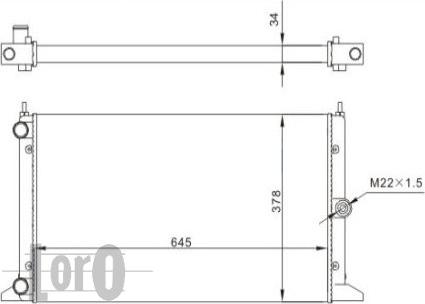 ABAKUS 053-017-0046 - Радіатор, охолодження двигуна autocars.com.ua