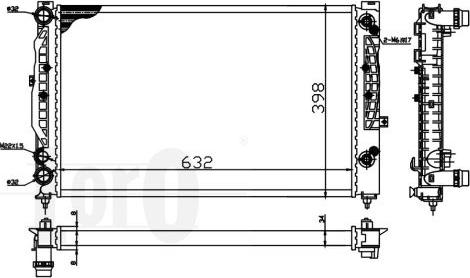 ABAKUS 053-017-0053 - Радіатор, охолодження двигуна autocars.com.ua