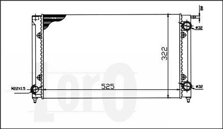 ABAKUS 053-017-0058 - Радіатор, охолодження двигуна autocars.com.ua