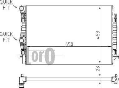 ABAKUS 053-017-0073 - Радіатор, охолодження двигуна autocars.com.ua