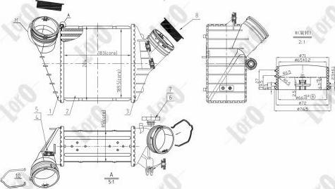 ABAKUS 053-018-0015 - Интеркулер autocars.com.ua