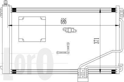 ABAKUS 054-016-0013 - Конденсатор кондиционера avtokuzovplus.com.ua