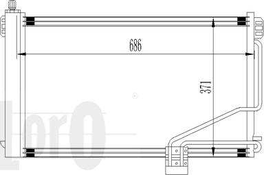 ABAKUS 054-016-0014 - Конденсатор, кондиціонер autocars.com.ua