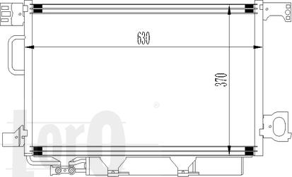 ABAKUS 054-016-0022 - Конденсатор кондиционера avtokuzovplus.com.ua